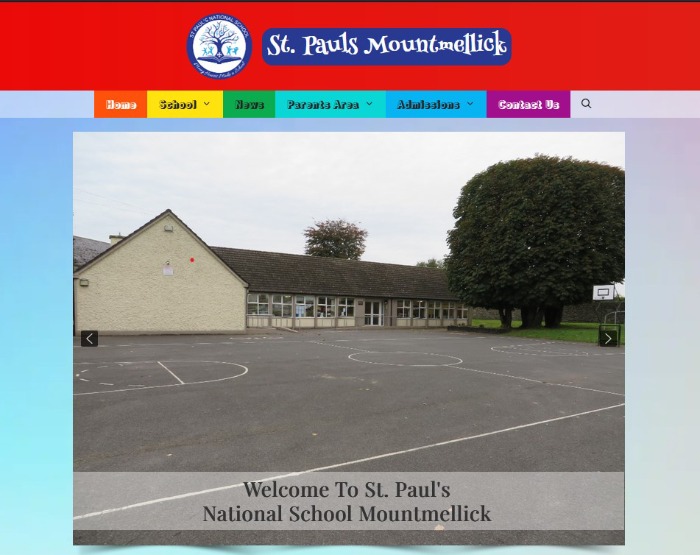 St. Paul's National School Website Screenshot